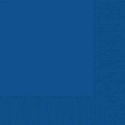 Party City Lunch Napkin, 2-Ply, Royal Blue, 40 Napkins/Pack (AM61211-105-ST)