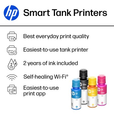 HP Smart Tank 7301 Wireless Color Inkjet Printer, All-In-One Supertank, Print, Scan, Copy (28B70A#B1H)