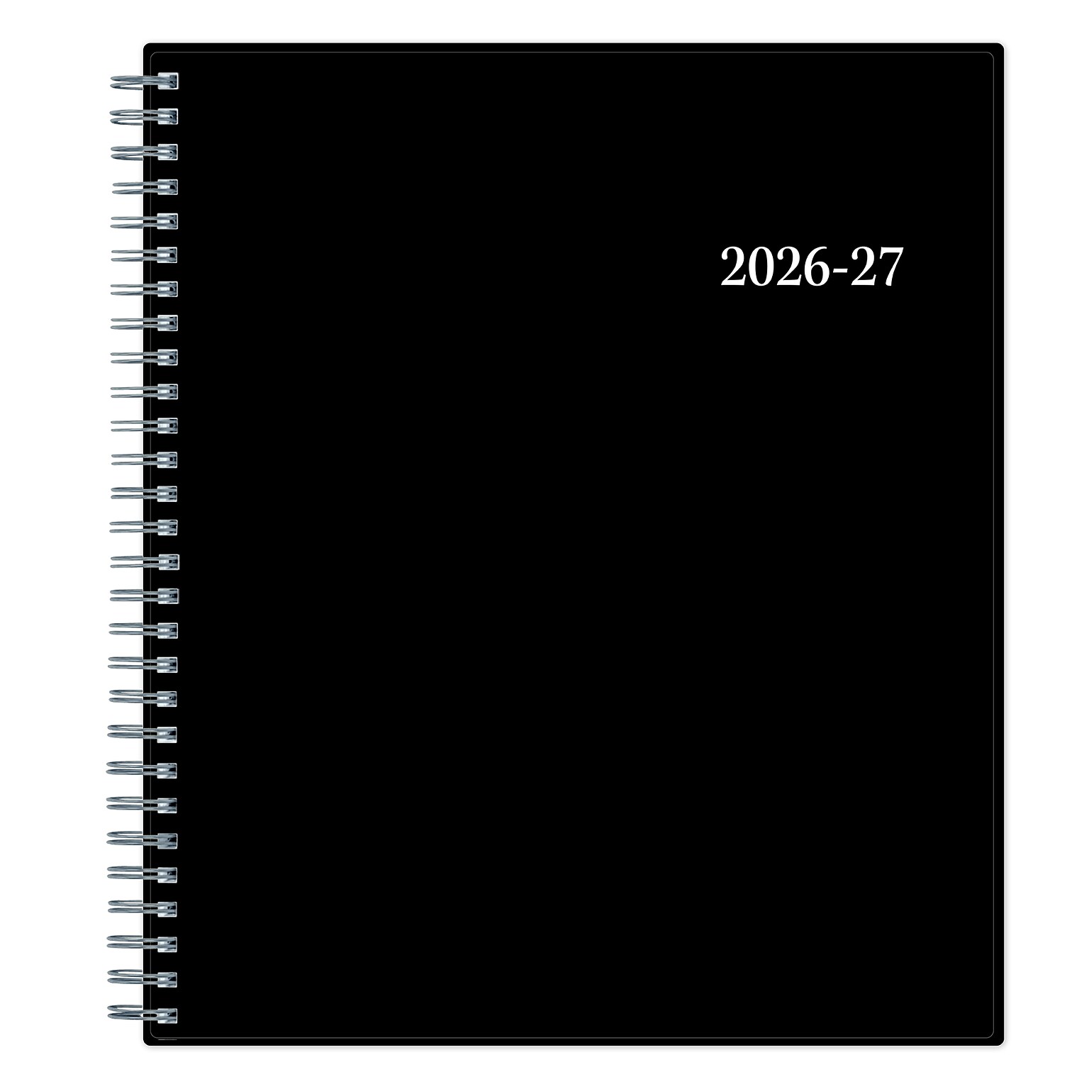 2026-2027 Blue Sky Enterprise 8 x 10 Academic Monthly Planner, Plastic Cover, Black (130615-A27)