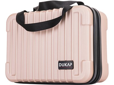 DUKAP Tour 11.5 Plastic Toiletry Bag, Water Resistant, Champagne (DKTOU00XS-CHA)