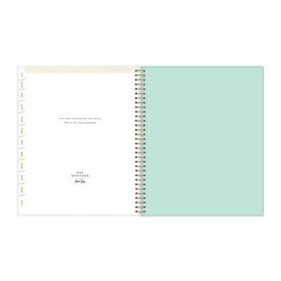 2025-2026 Day Designer for Blue Sky Secret Garden 8.5" x 11" Academic Year Weekly & Monthly Planner, Plastic Cover (137896-A26)