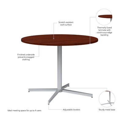 Bush Business Furniture 42" Round Conference Table, Hansen Cherry (99XTB42RHC)