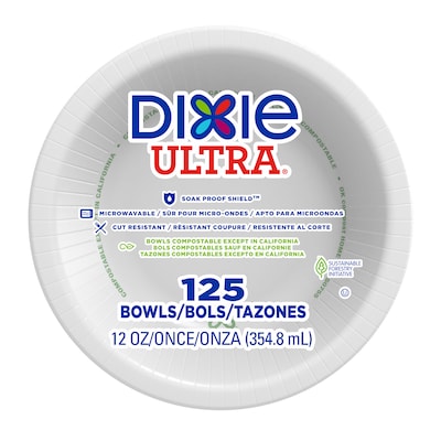 Dixie Ultra Pathways Paper Bowls, 12 oz., Multicolor, 500/Carton (SXB12WS)