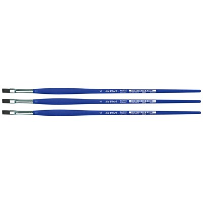 da Vinci FORTE-Acrylics Oil and Acrylic Synthetic Student Brush, 3 /Pack (DVXVA86406-3)