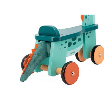 Janod Dinos Portasaurus Ride-on Dinosaur, Multicolored (JND05828)