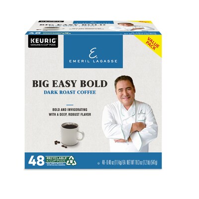 Emeril's Big Easy Bold Keurig® K-Cup® Pods, Dark Roast, 48 Count (373309)