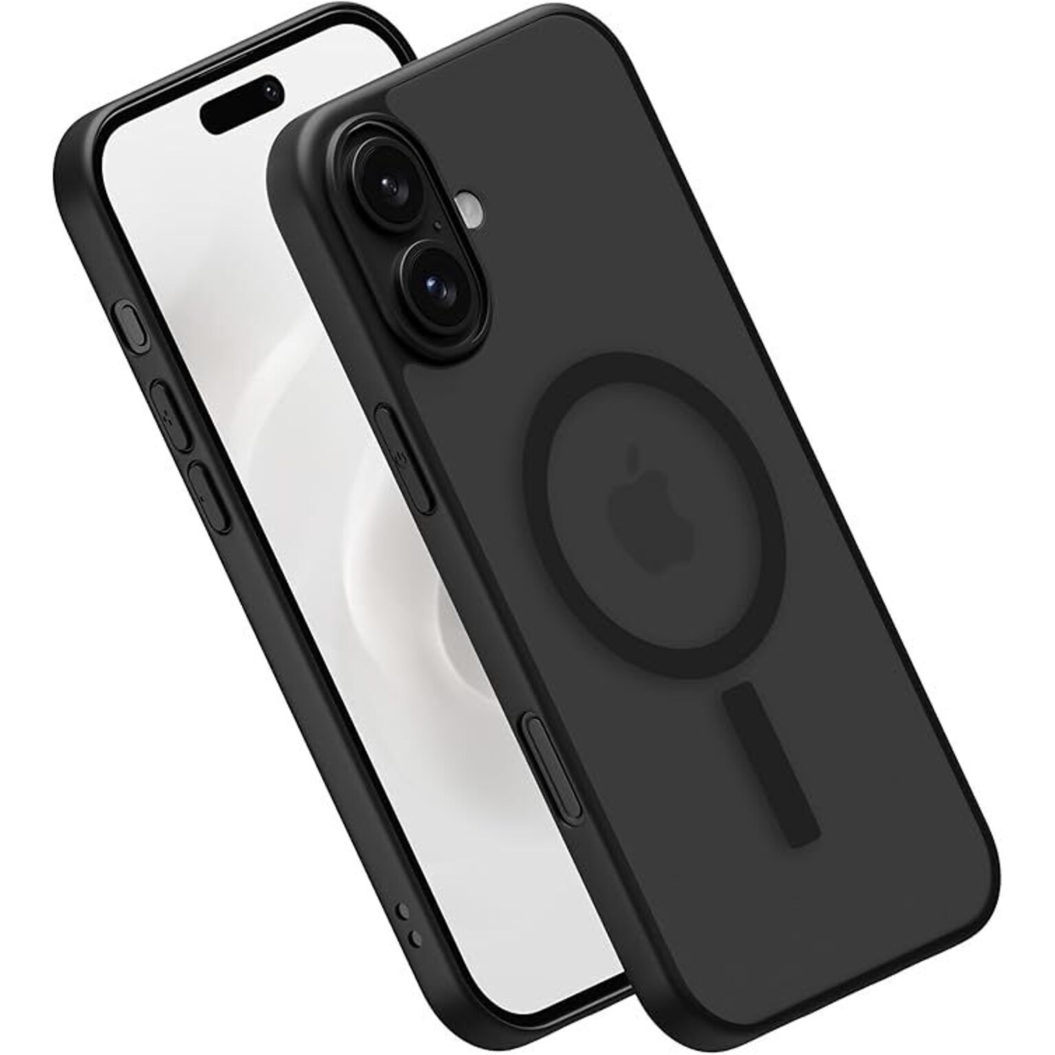 PEEL Bumper Series MagSafe Phone Case for iPhone 16 Plus Case, Shock Absorbing, Black (i16_PLS_BMP_BLK)