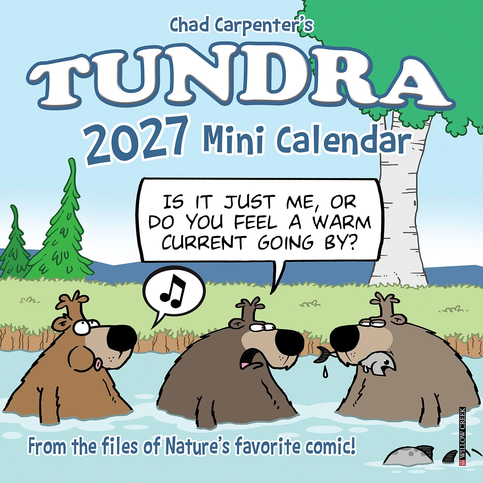 2027 Willow Creek Tundra 7 x 7 Monthly Wall Calendar, Assorted Colors (64245)