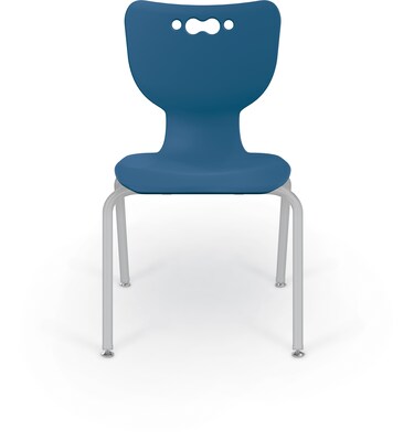 MooreCo 18" Hierarchy Student Chair with 4 Legs, Endless Sea/Platinum Base (703673562669)