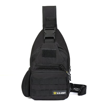 U.S. Army DELTA Tactical Polyester Sling Bag, Black (USBDEL12BLK)