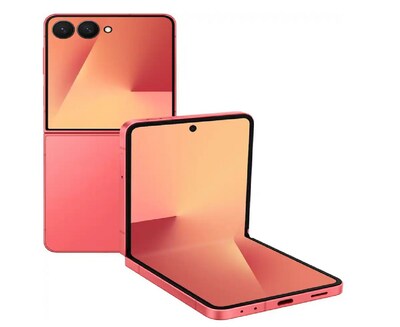 Samsung Galaxy Z Flip7 5G Unlocked Cell Phone, 256GB, Coral Red (SM-F766UZRAXAA)