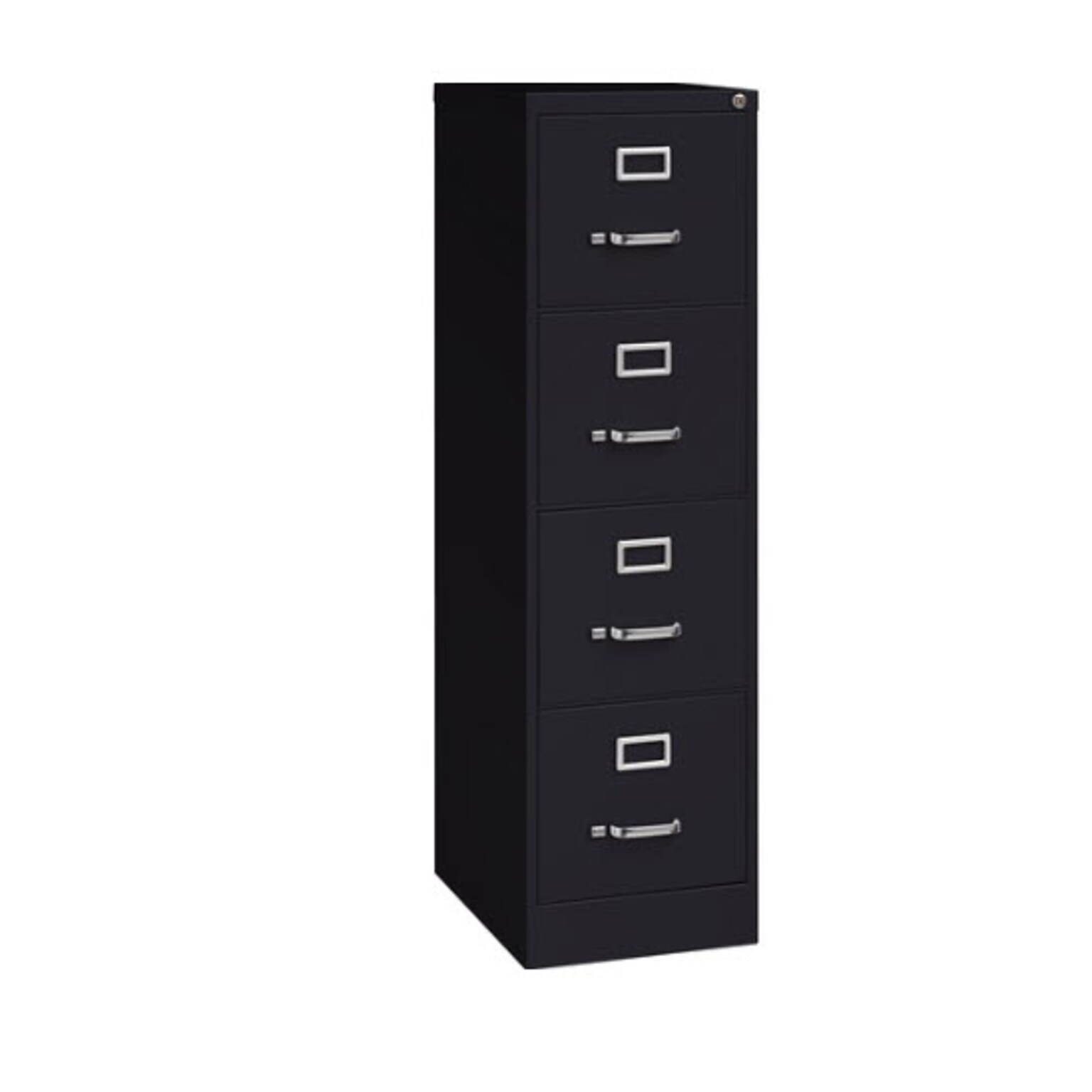 Hirsh Commercial Grade 4-Drawer Vertical File Cabinet, Letter-Width, Black, 22 Deep (17892)