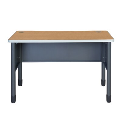 Regency Mesa Steel Training Desk, 48" x 30", Medium Oak (66120TDMO)