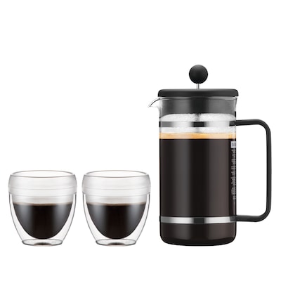Bodum Bistro 8 Cup French Press Coffeemaker Set.