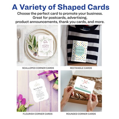 Avery Matte General Use Postcards, Matte White, 4.25" x 5.5", Inkjet, 200/Pack (08387)