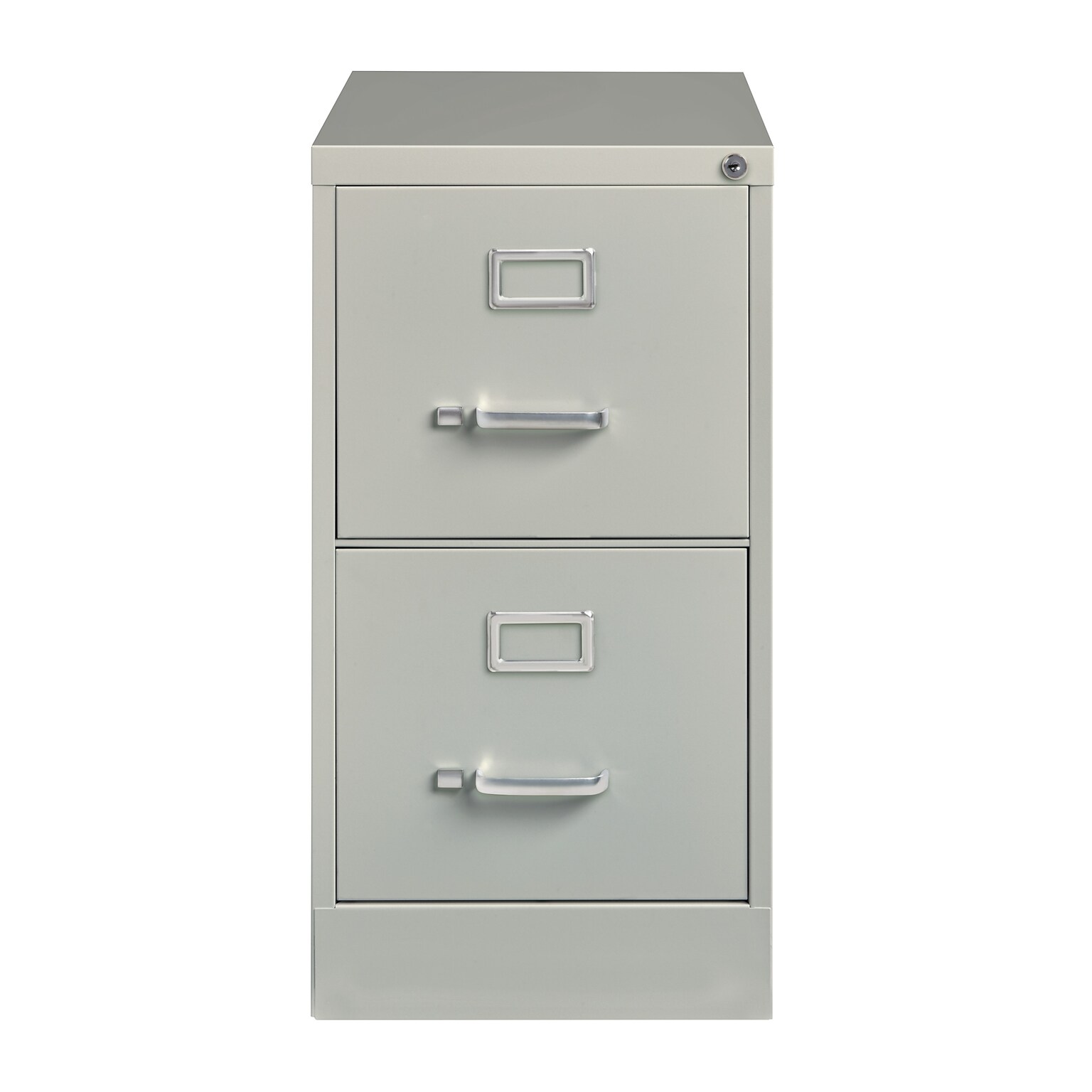 Alera Two-Drawer Economy Vertical File, Letter-Size File Drawers, 15 x 26.5 x 28.37, Light Gray (ALEHVF152629LG)