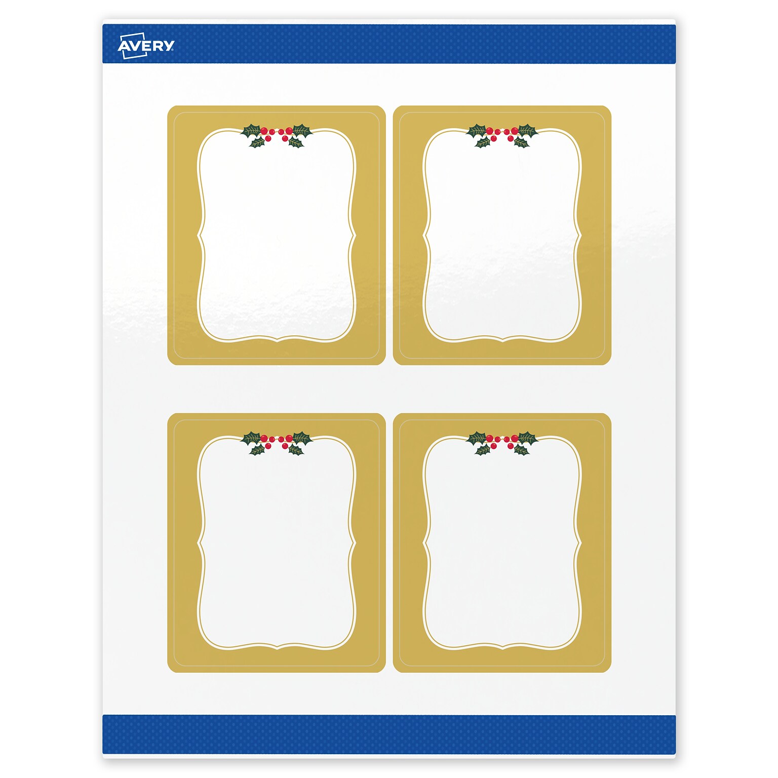 Avery Rectangle Multipurpose Labels, 4 x 3-1/3, White, 40/Pack (19479370470)