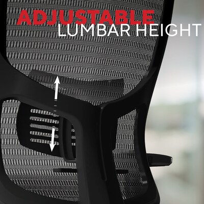 Staples Kroy Ergonomic Mesh Swivel Task Chair, Black (UN59456)