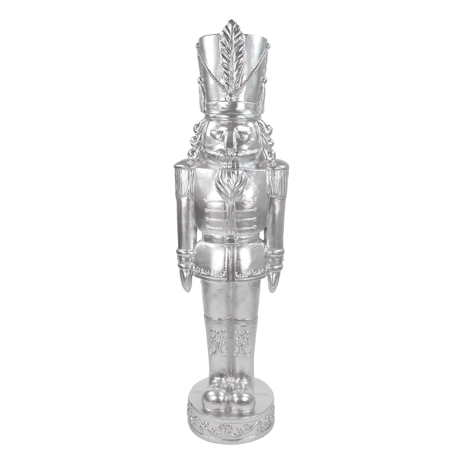 Fraser Hill Farm 4 Nutcracker Soldier, Silver (FFRS048-1SOL-SIL)