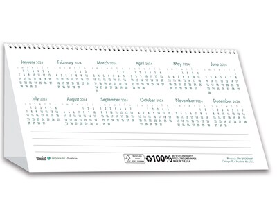 2024 House of Doolittle Gardens 8.25 x 4.25 Monthly Desk Tent Calendar (309-24)