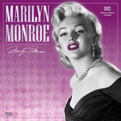 2025 BrownTrout Marilyn Monroe 12 x 12 Monthly  Wall Calendar (9781975479657)
