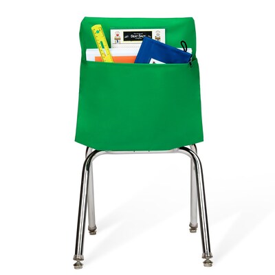 Seat Sack Seat Storage, 9.45" x 8.07" x 10.83", Green, 25/Pack (15192)