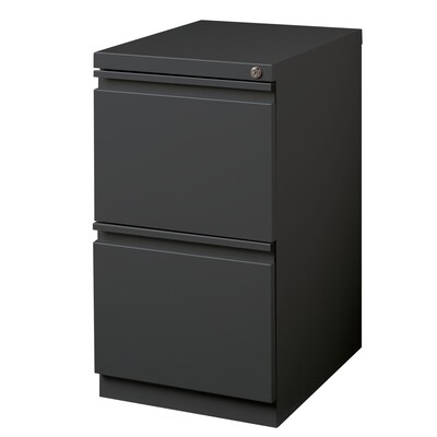 Quill Brand® 2-Drawer Vertical File Cabinet, Locking, Charcoal, Letter, 19.88D (26819D)