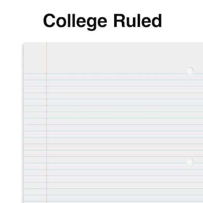 Staples® Poly 1-Subject Notebook, 8" x 10.5", College Ruled, 70 Sheets, Assorted Colors (ST54894C)