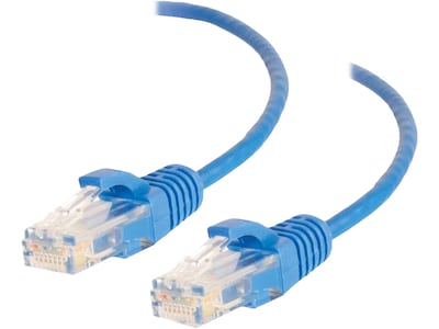 C2G Cables to Go 7 CAT-6 UTP Ethernet Patch Cable, 28 AWG, Blue (01080)