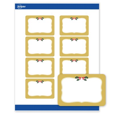 Avery Rectangle Multipurpose Labels, 2 x 3, White, 80/Pack (19479370471)