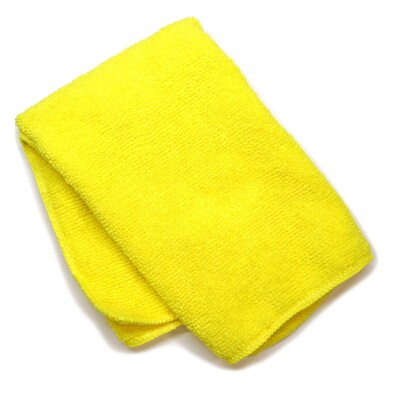 Auto Solutions Microfiber 13" x 13" Detailing Cloth, Blue & Yellow, 2 Cloths/Pack, 4 Packs/Box, 18 Boxes/Carton (14351)