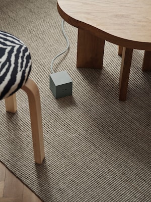 AVOLT Square 1 5.9' 3-Outlet Power Extender with USB-C, Gotland Gray (SQ1-NABC30-18GG)