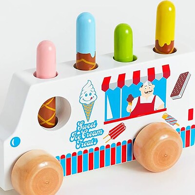 The Original Toy Company Pop Up Ice Cream Truck, Multicolored (OTC55878)