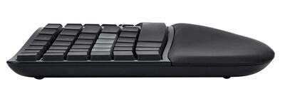 Kinesis mWave Mechanical Keyboard Wireless Ergonomic Mechanical Keyboard, Quiet Linear Switch, Black (KB150P-LIN)