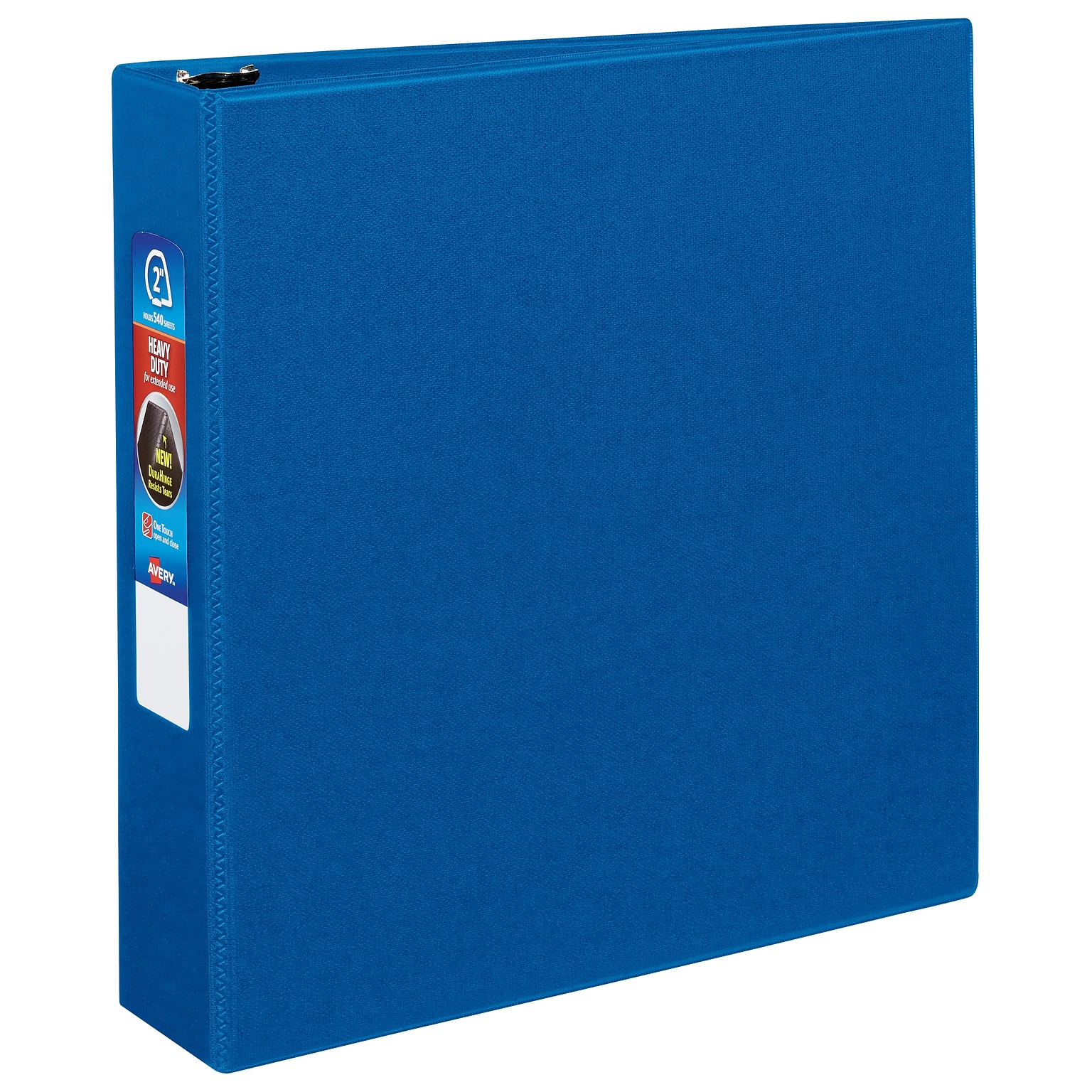 Avery Heavy Duty 2 3-Ring Non-View Binders, One Touch EZD Ring, Blue (79882)