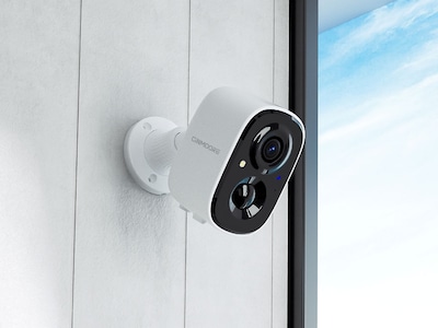 CINMOORE 2.5K Wireless Indoor/Outdoor Home Security Camera, White, 2/Pack (BC22UnTwin Pack)