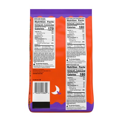Reeses Lovers Halloween Snack Size Assortment, 55 Pieces, 30.45 oz. (HEC45882)