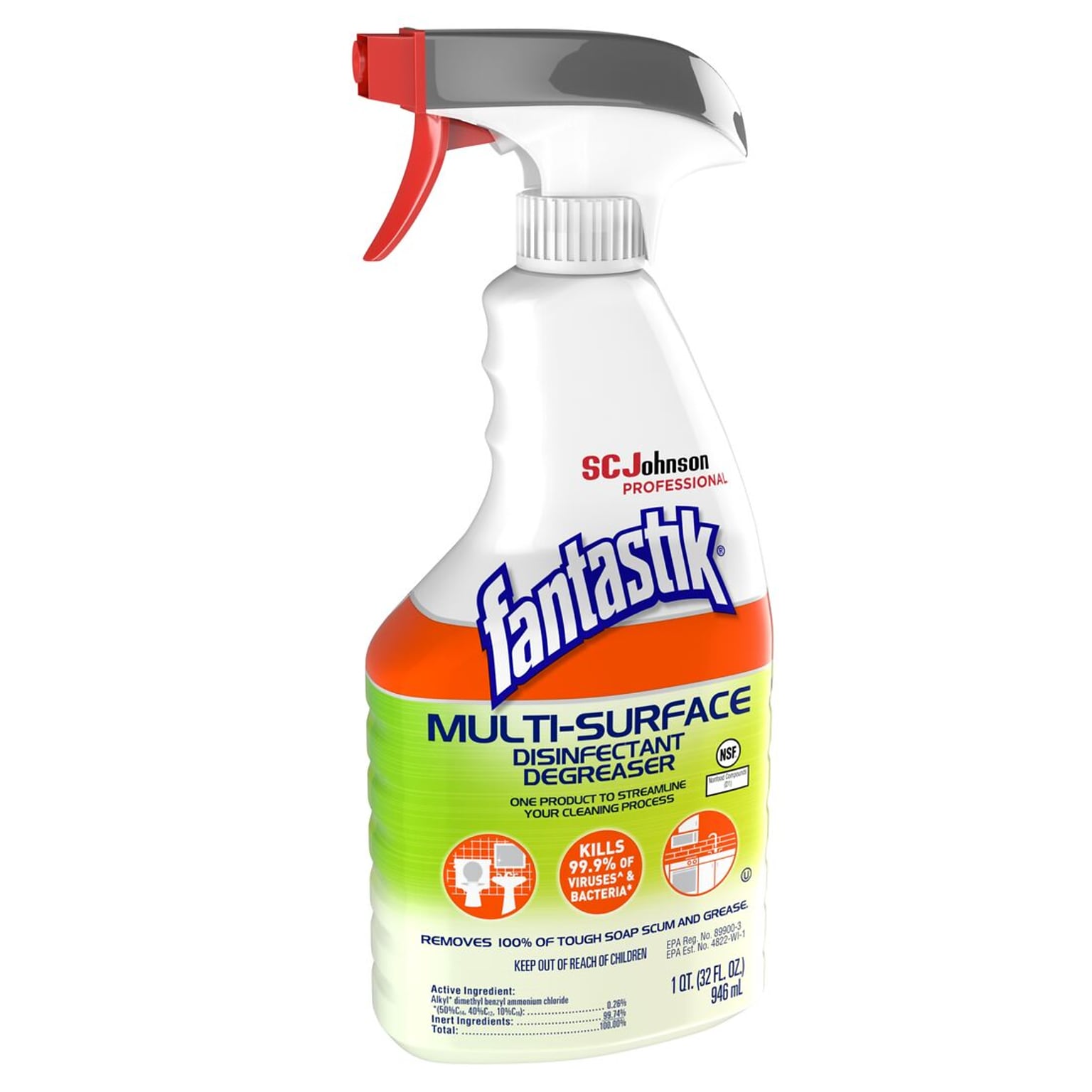 Fantastik Multi-surface Disinfectant Degreaser, 32 Oz. (311836)