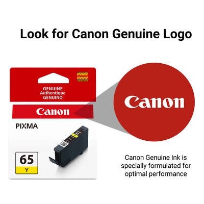 Canon 65 Y Yellow Standard Yield Ink Cartridge (4218C002)