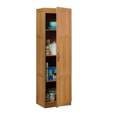 Sauder Select 60H Storage Cabinet with 3 Shelves, Highland Oak (419983)