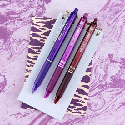 Pilot FriXion Clicker Vibe Erasable Gel Pen, Fine Point, 0.7mm, Assorted Ink, 3/Pack (FXCC3010F)