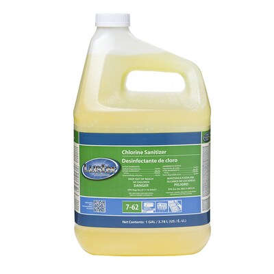 Luster Professional Chlorine Sanitizer Dishwasher Rinsing Agent, Unscented, 128 oz., 2/Carton (45915