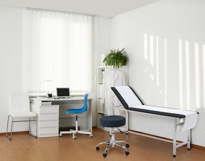 Viva Comfort Armless Vinyl Medical and Lab Stool, Black (ADI910-01-BLK-MK)