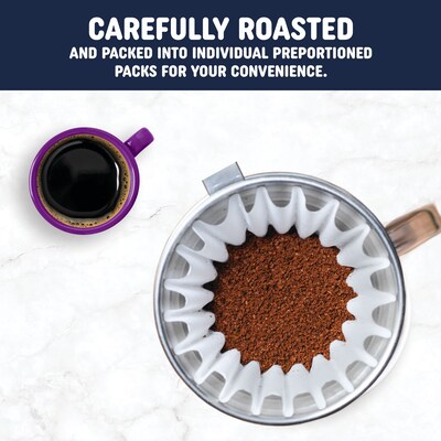 Java Roast Gourmet French Roast Ground Coffee plus bonus Filters, Regular, 1.75 oz., 24 Packets