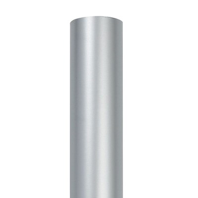 JAM Paper Short Mini Roll Wrapping Paper, 26.3 sq. ft., Silver, 2/Pack(277013538263a)