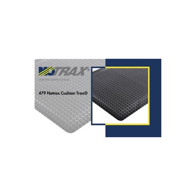 NoTrax Cushion Trax Anti-Fatigue Commercial Specialty Floor Mat, 36 x 24, Gray (479S0023GY)