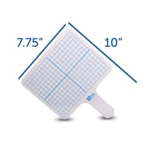 Flipside Two Sided Rectangular Dry Erase Whiteboard Set, 7.75 x 10, 12/Set (FLP18125)