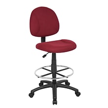 Boss® Drafting Stool w/ Footring; Burgundy