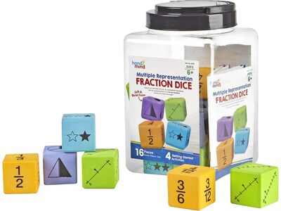 hand2mind Multiple Representation Fraction Dice (91268)