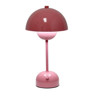 Simple Designs Mushroom Magic LED Table Lamp, Pink (LD1069-PNK)